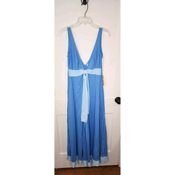 Size Medium Vantage Ralph Blain Blue Nylon Jumpsuit Lingerie NWT - Picture 1 of 5